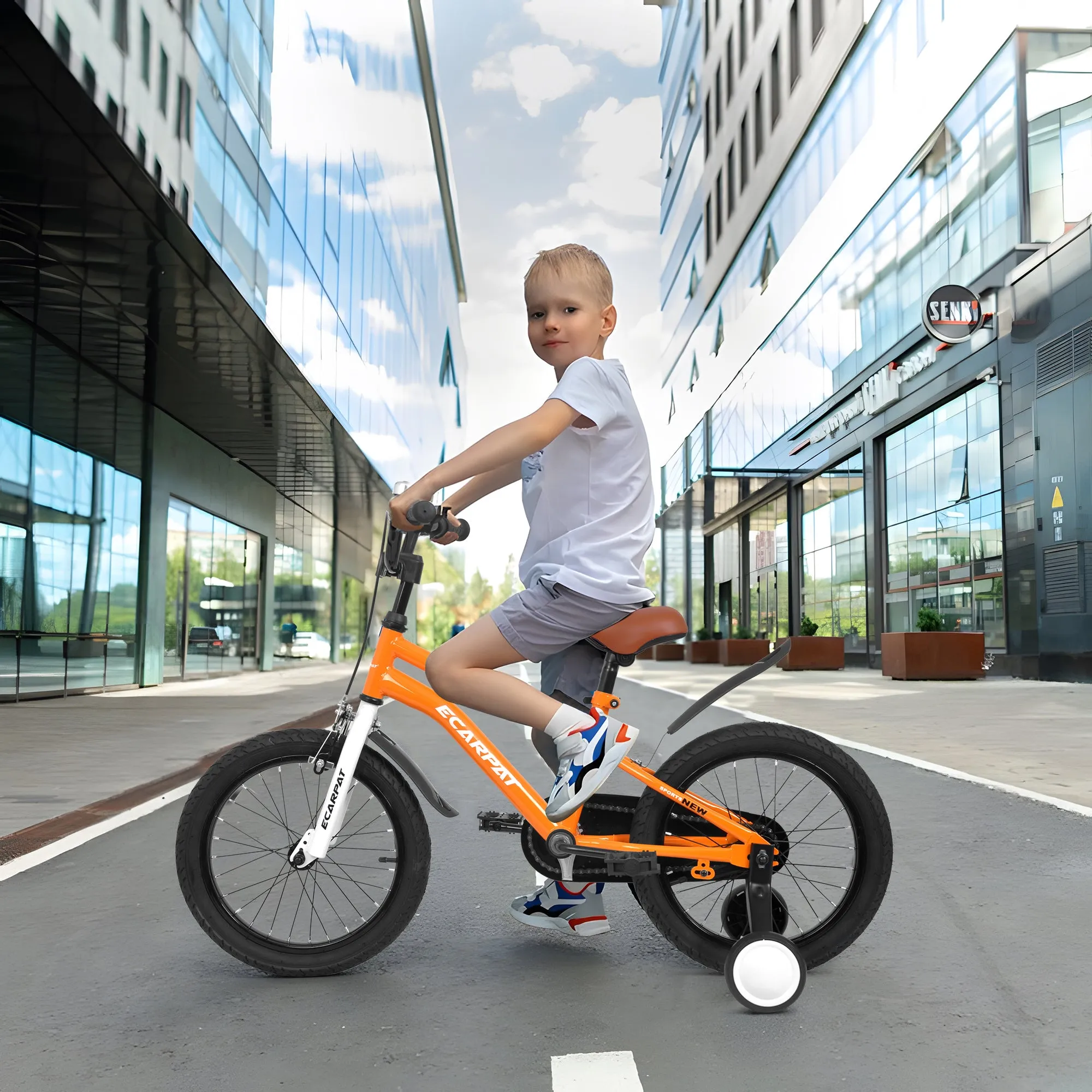 16-Inch Kids Bike with Training Wheels for Boys & Girls