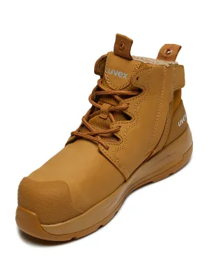 2 x-flow zip side safety boot - Tan