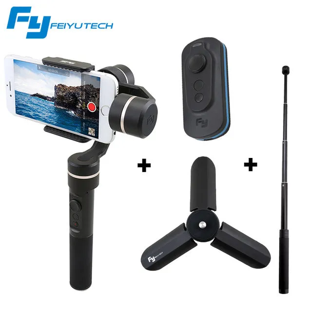 3-Axis Splash Proof Handheld Gimbal Stabilizer for iPhone X. 8. 7. 6 Plus Smartphone