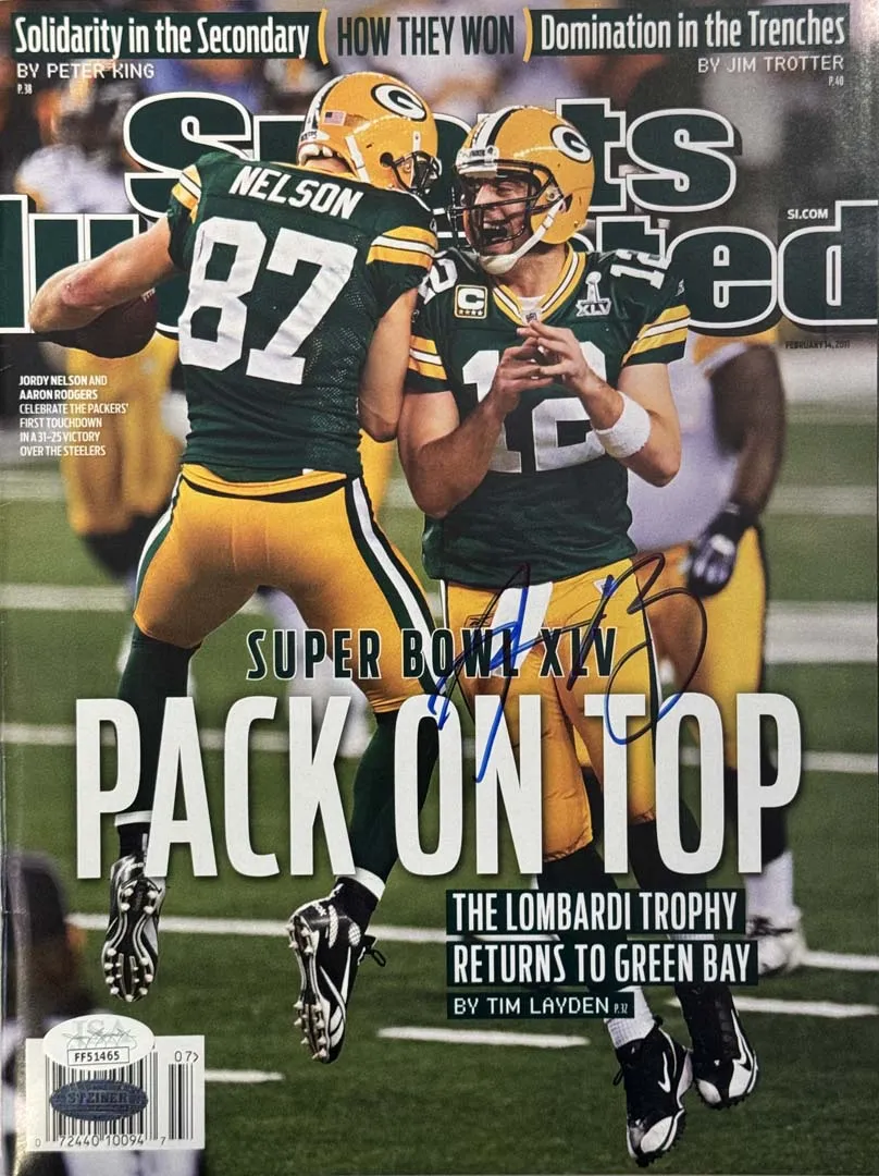 Aaron Rodgers Signed Sports Illustrated 2/14/2011 Issue (JSA)