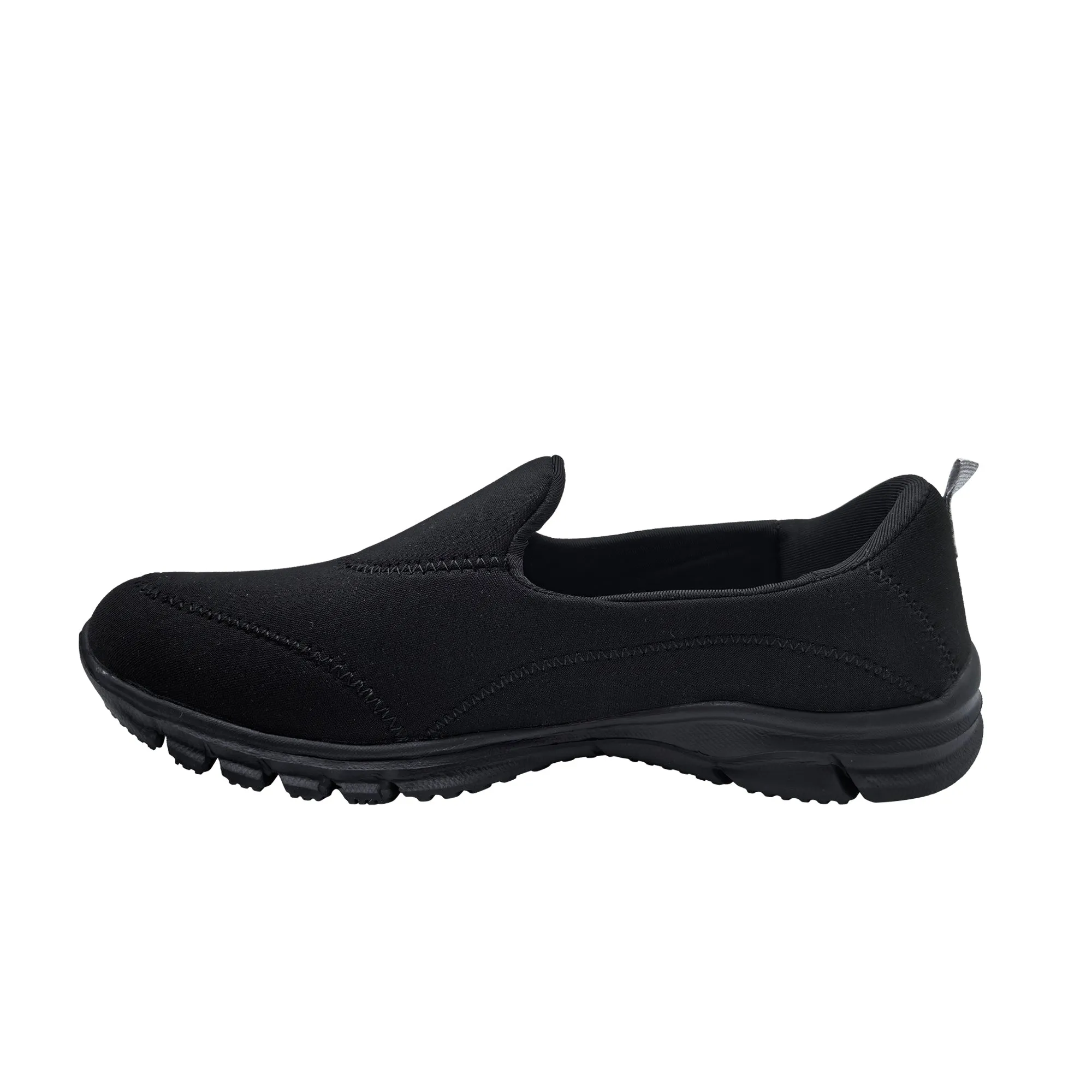 ACX Active Women's Memory Foam Basic Slip-On's, Black