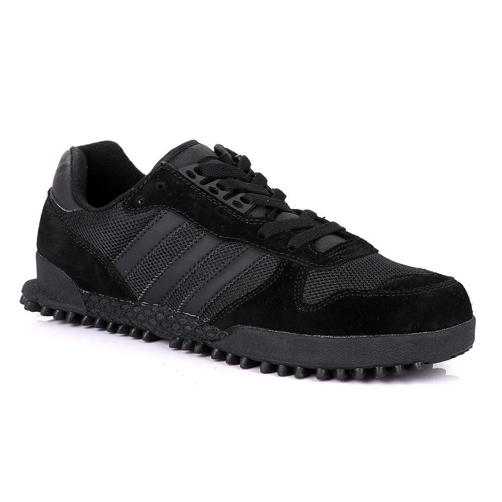 Ad Simplified Fabric Black Sneakers