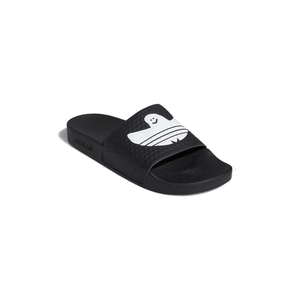 Adidas Shmoofoil Slide - Black/White/White