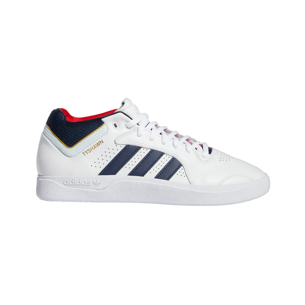 adidas SKATEBOARDING TYSHAWN SHOES // CLOUD WHITE/COLLEGIATE NAVY/GOLD METALLIC