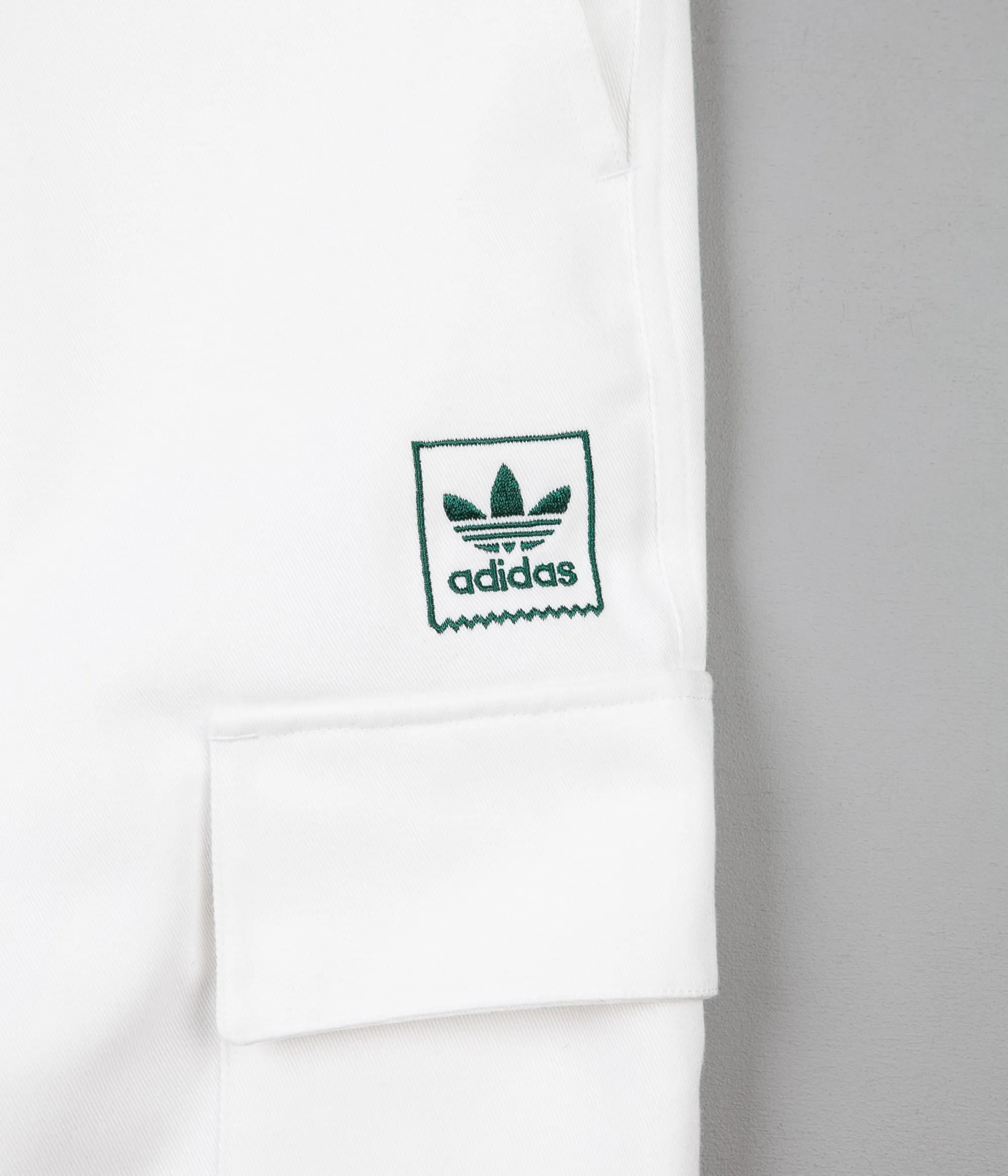 Adidas TJ Cargo Pants - White / Collegiate Green