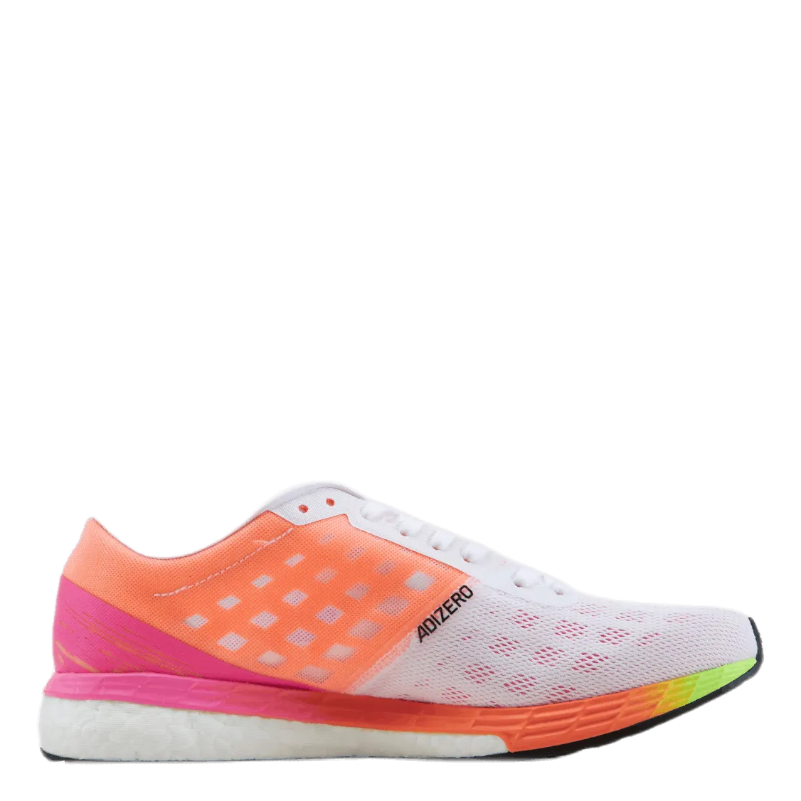 Adizero Boston 9 Shoes Cloud White / Silver Metallic / Screaming Pink