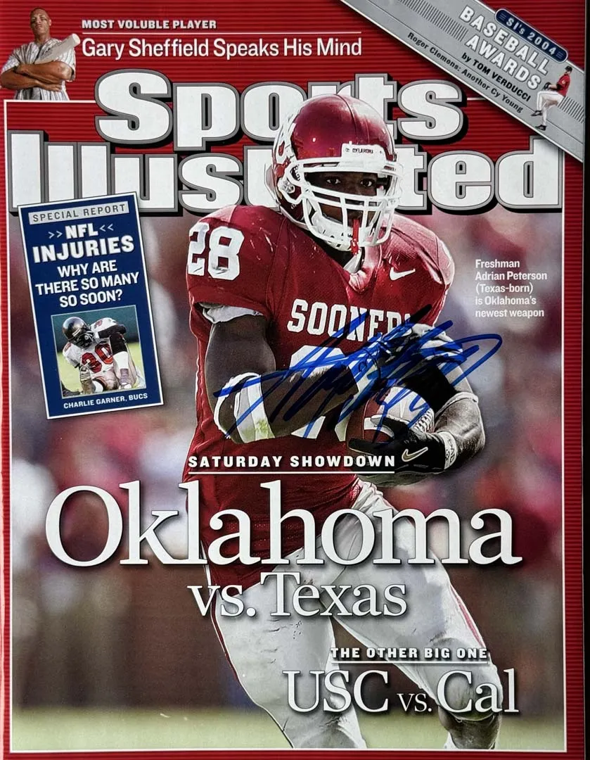 Adrian Peterson Signed Sports Illustrated 10/11/2004 Issue (JSA)