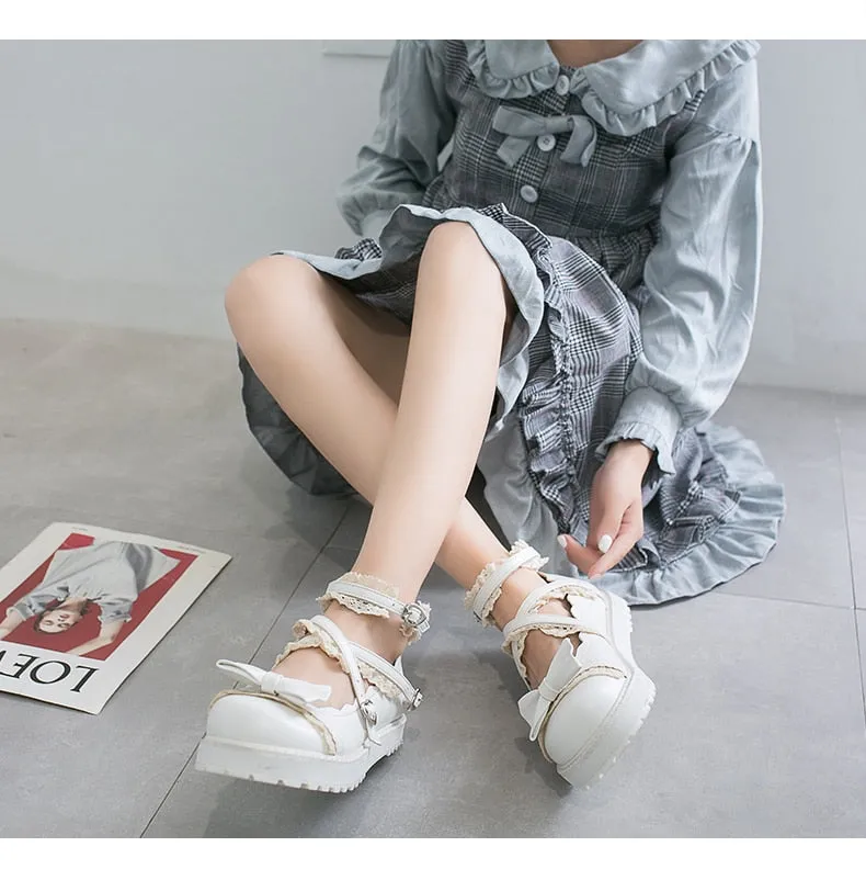 Amozae lolita shoes women japanese sweet white red black cosplay shoes kawaii shoes women lolita sneakers cute shoes zapatilla mujer