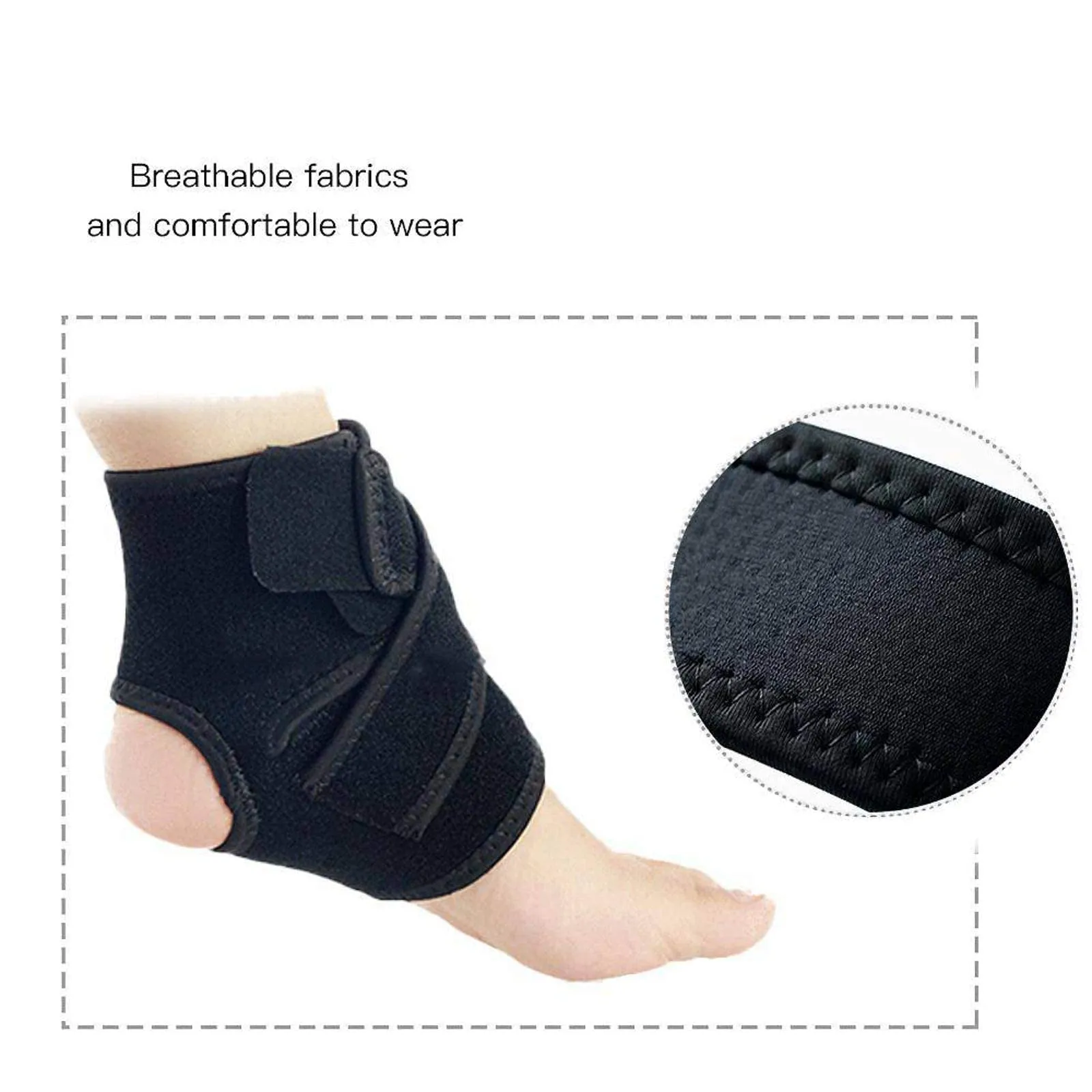 Ankle support,Ankle Brace, Ankle Protector, relief of heel and ankle pain. Adjustable, comfortable and breathable, suitable for sports, One Size Fits all, suitable for both men and women