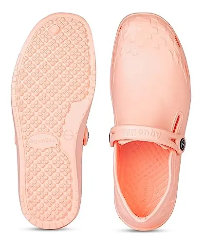 Aqualite Womens Peach Anti-Skid Clogs