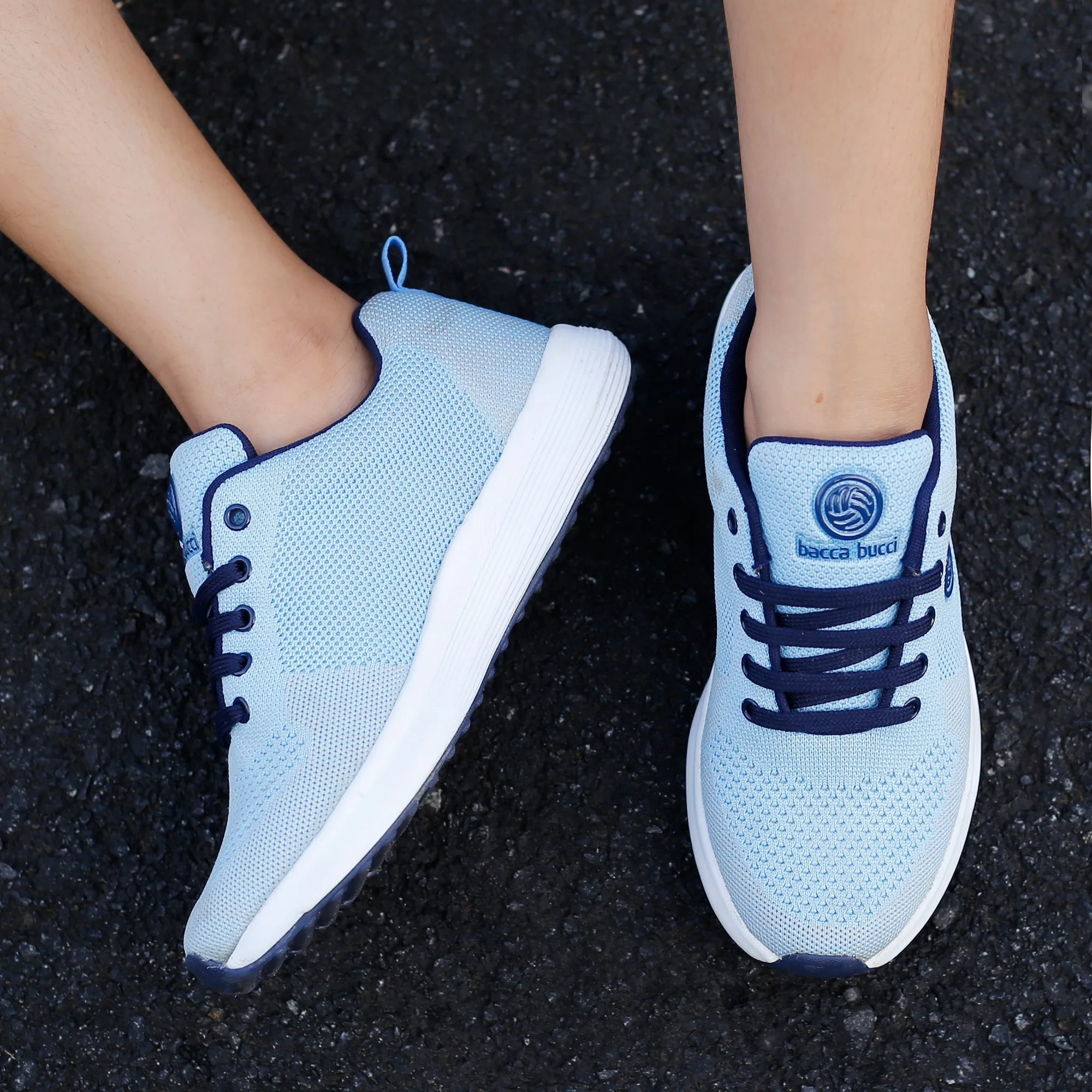 Bacca Bucci TOKYO Women Shoes | Sky Blue Casual Sneakers For Women