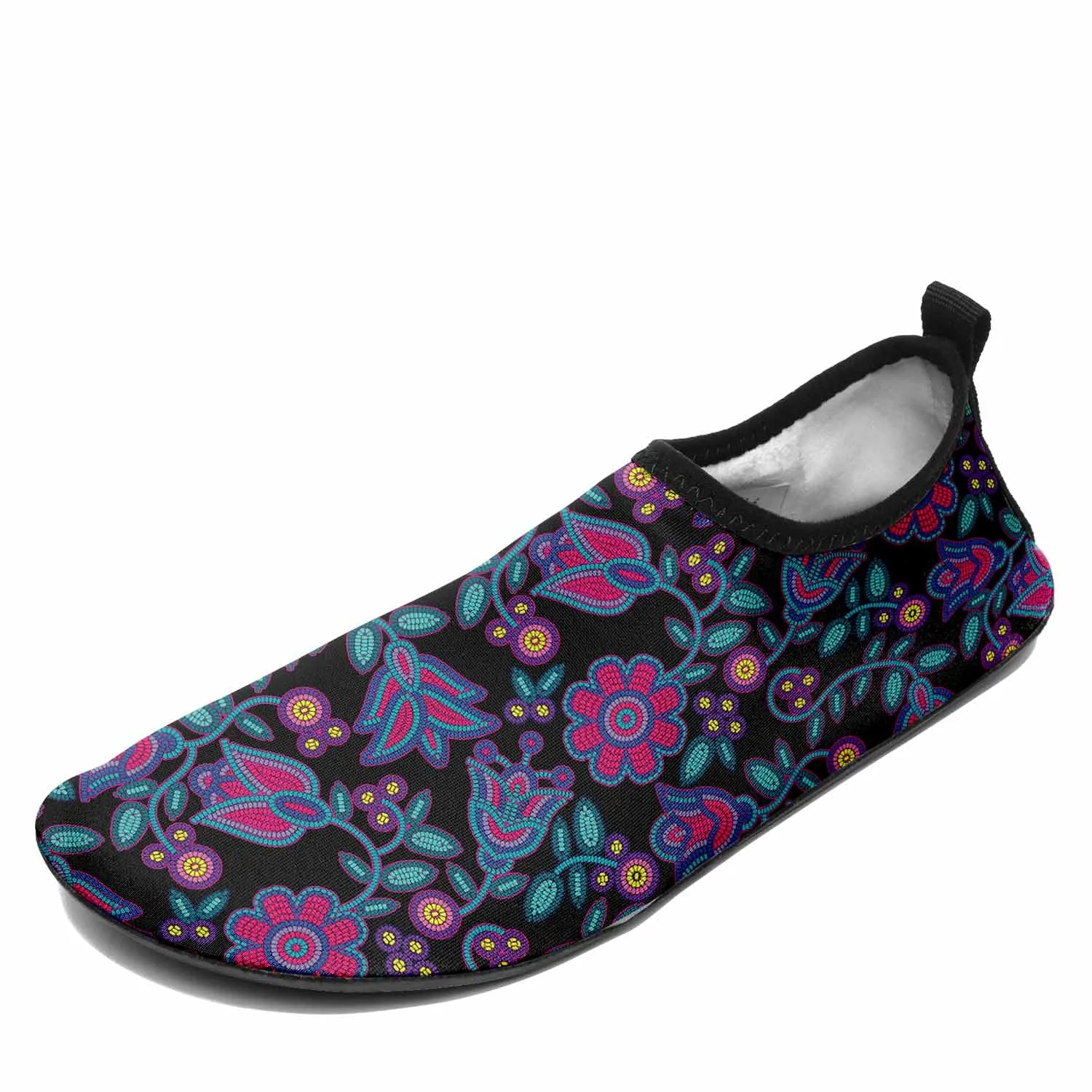 Beaded Nouveau Coal Kid's Sockamoccs Slip On Shoes