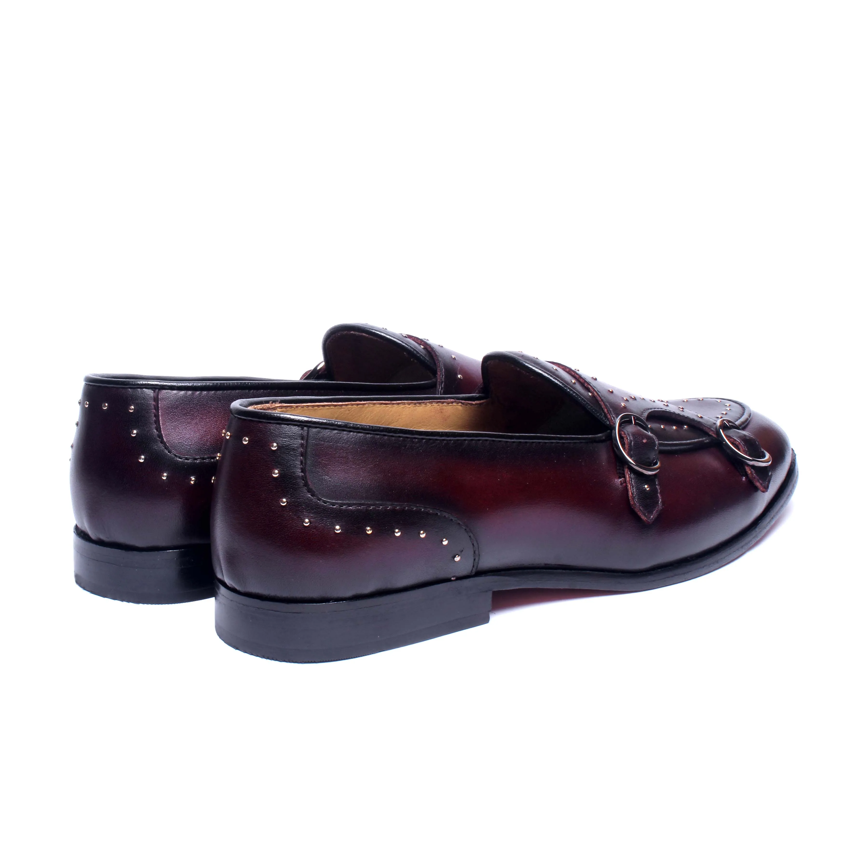 Belgian Monk Strap - Bordo