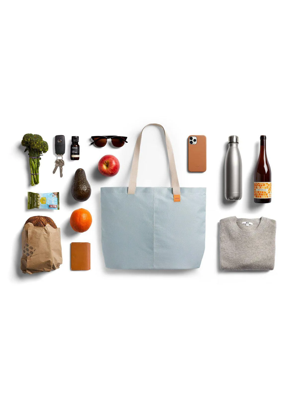 Bellroy Market Tote Smoke Blue (Leather-free)