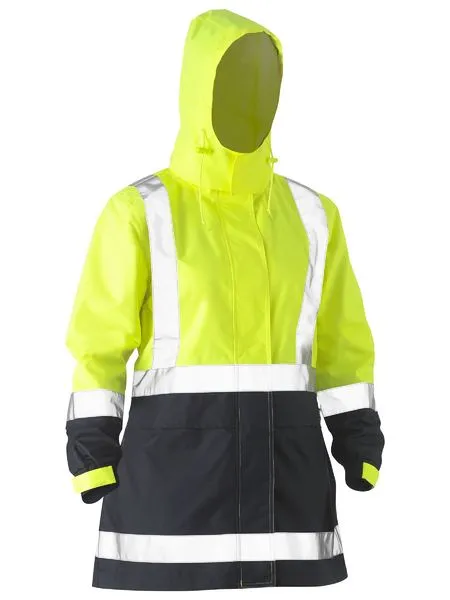 Bisley Women's H Taped Two Tone Hi Vis Rain Jacket (BJL6966T)