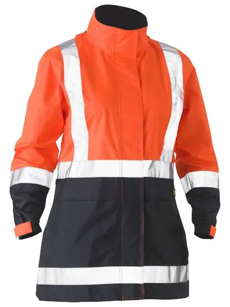 Bisley Women's H Taped Two Tone Hi Vis Rain Jacket (BJL6966T)