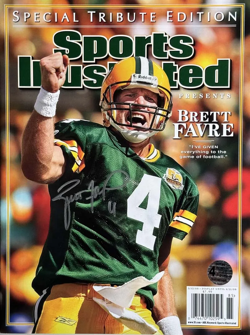 Brett Favre Signed Sports Illustrated 3/12/2008 Issue (JSA)