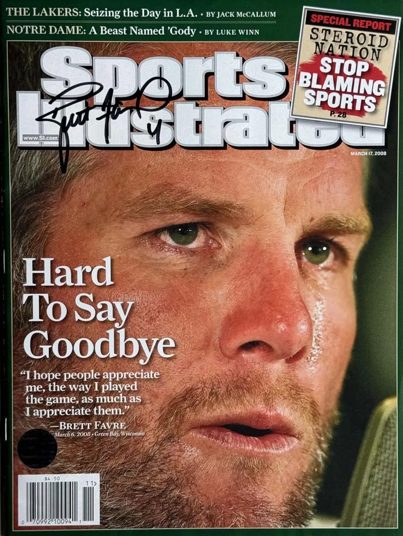 Brett Favre Signed Sports Illustrated 3/17/2008 Issue (JSA)