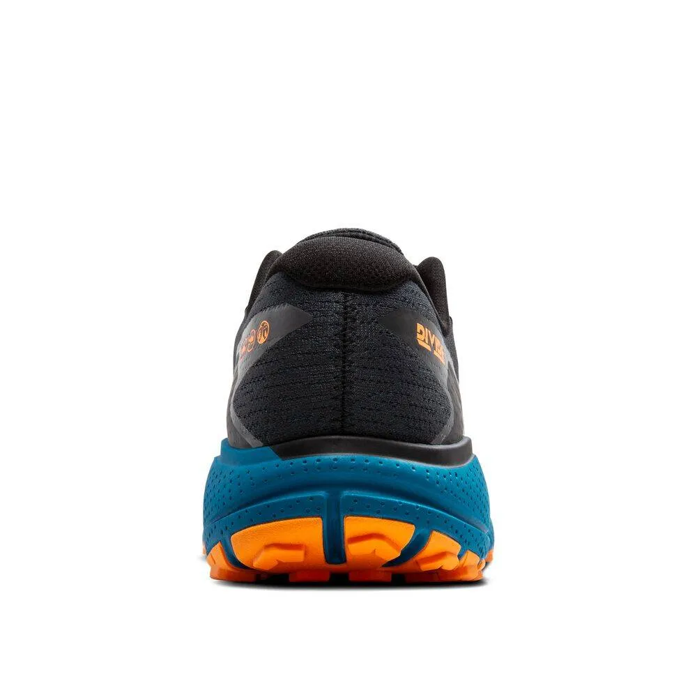 Brooks Divide 5 (Mens) - Ebony/Blue Sapphire/Orange