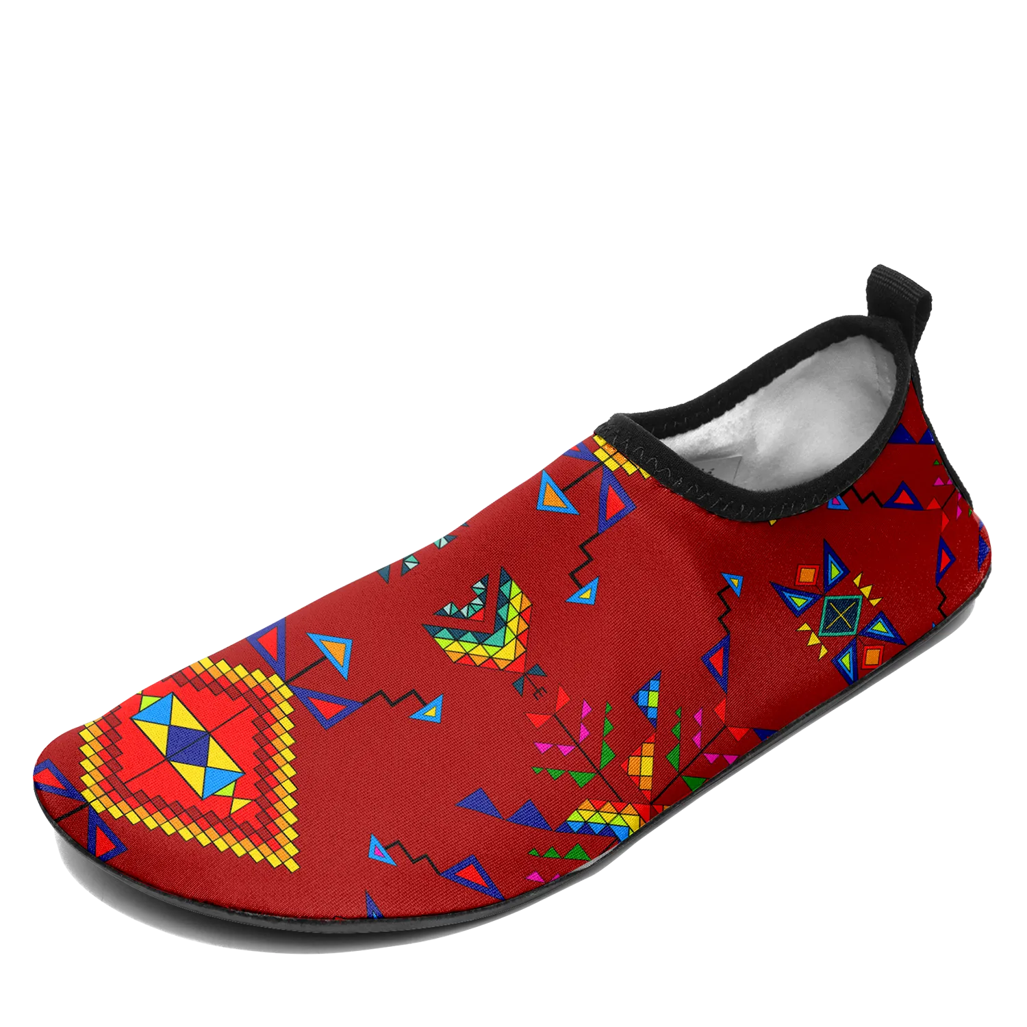 Buffalo Jump Red Kid's Sockamoccs Slip On Shoes