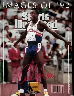 Carl Lewis Signed Sports Illustrated 12/28/1992 Issue (JSA)