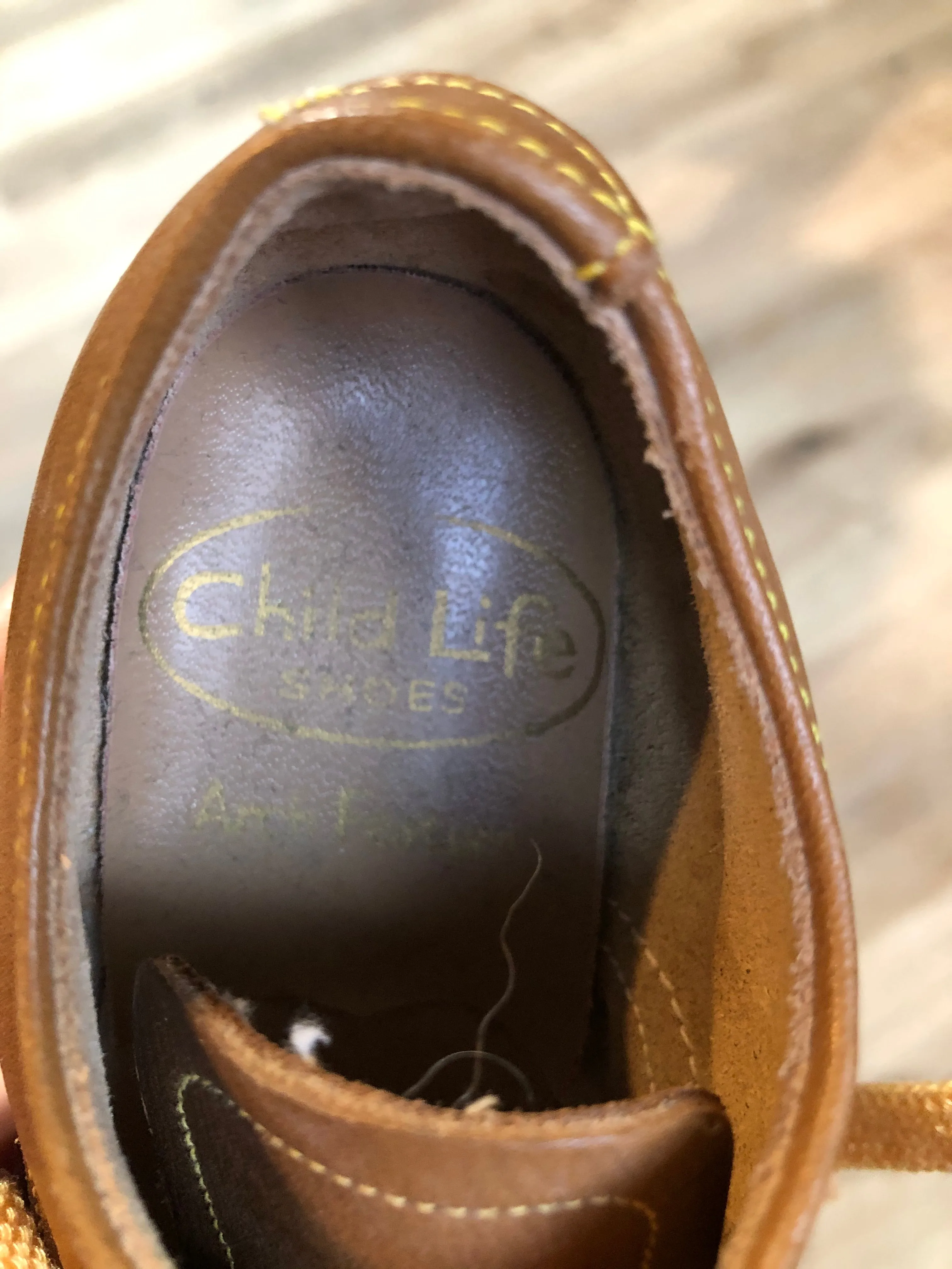 Child Life Brown Leather Shoes SOLD