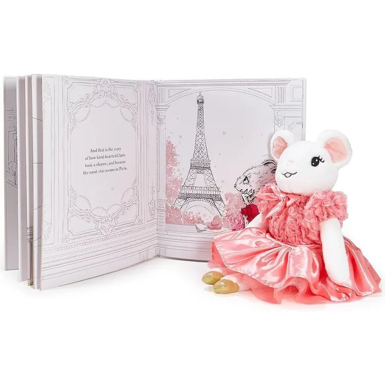 Claris The Mouse: The Chicest Mouse In Paris Blush Plush Book Bundle