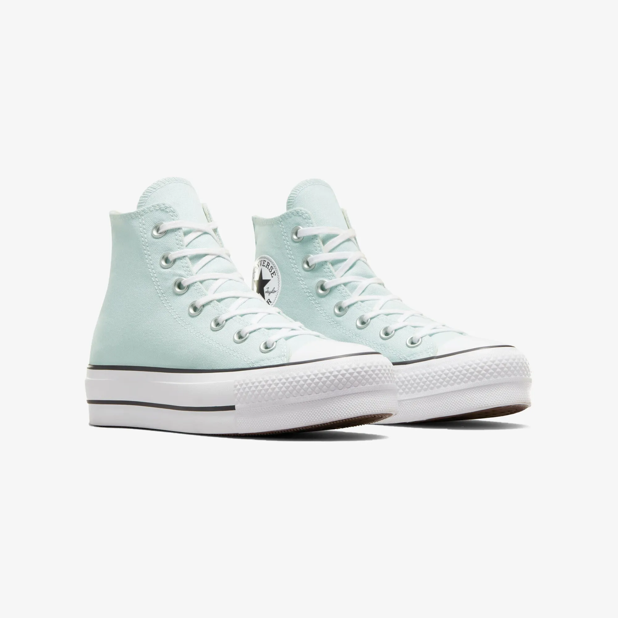 Converse | WMN'S CHUCK TAYLOR ALL STAR LIFT  { WHITE/AQUA BLUE