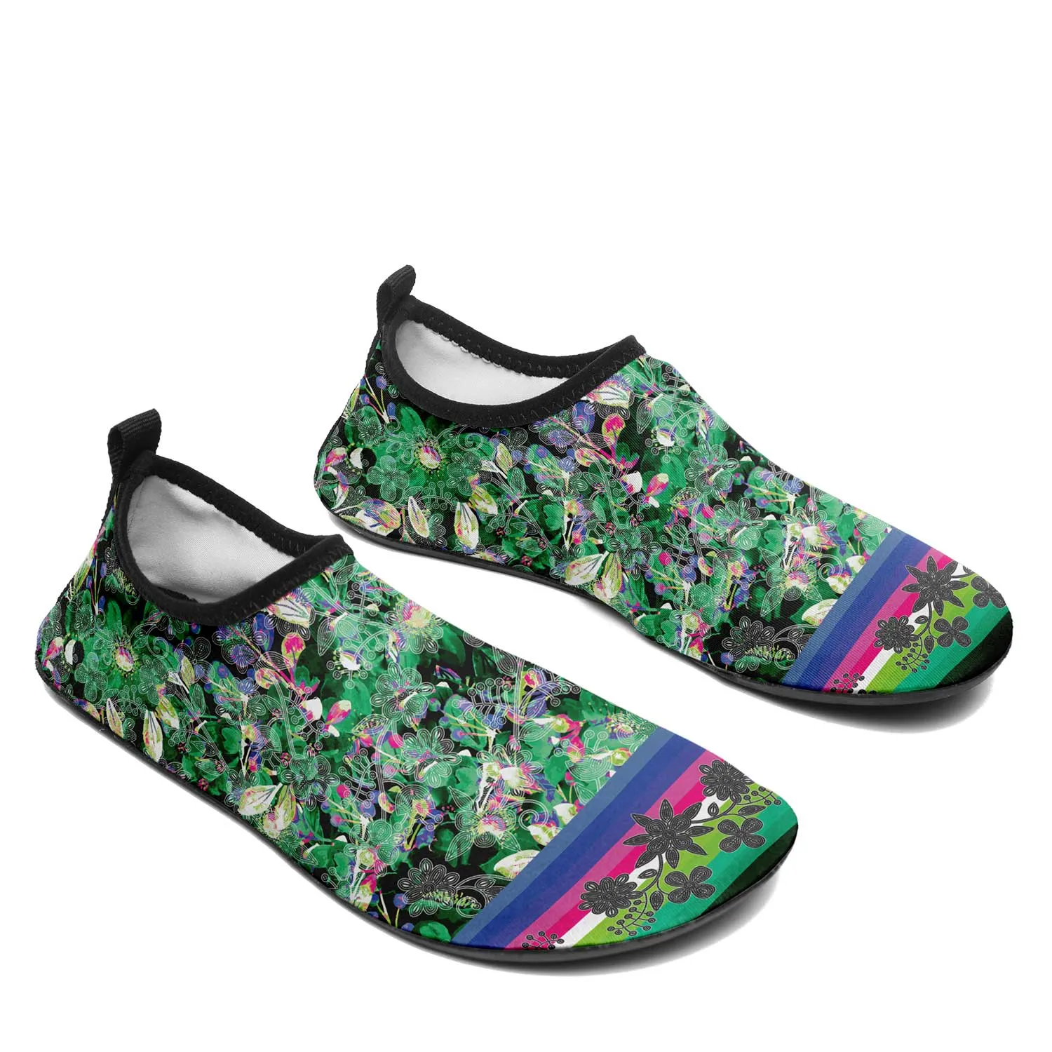 Culture in Nature Green Kid's Sockamoccs Slip On Shoes