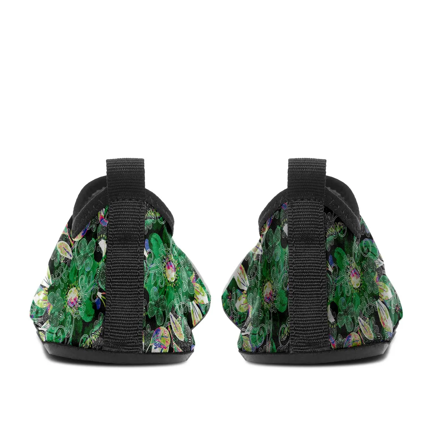 Culture in Nature Green Kid's Sockamoccs Slip On Shoes