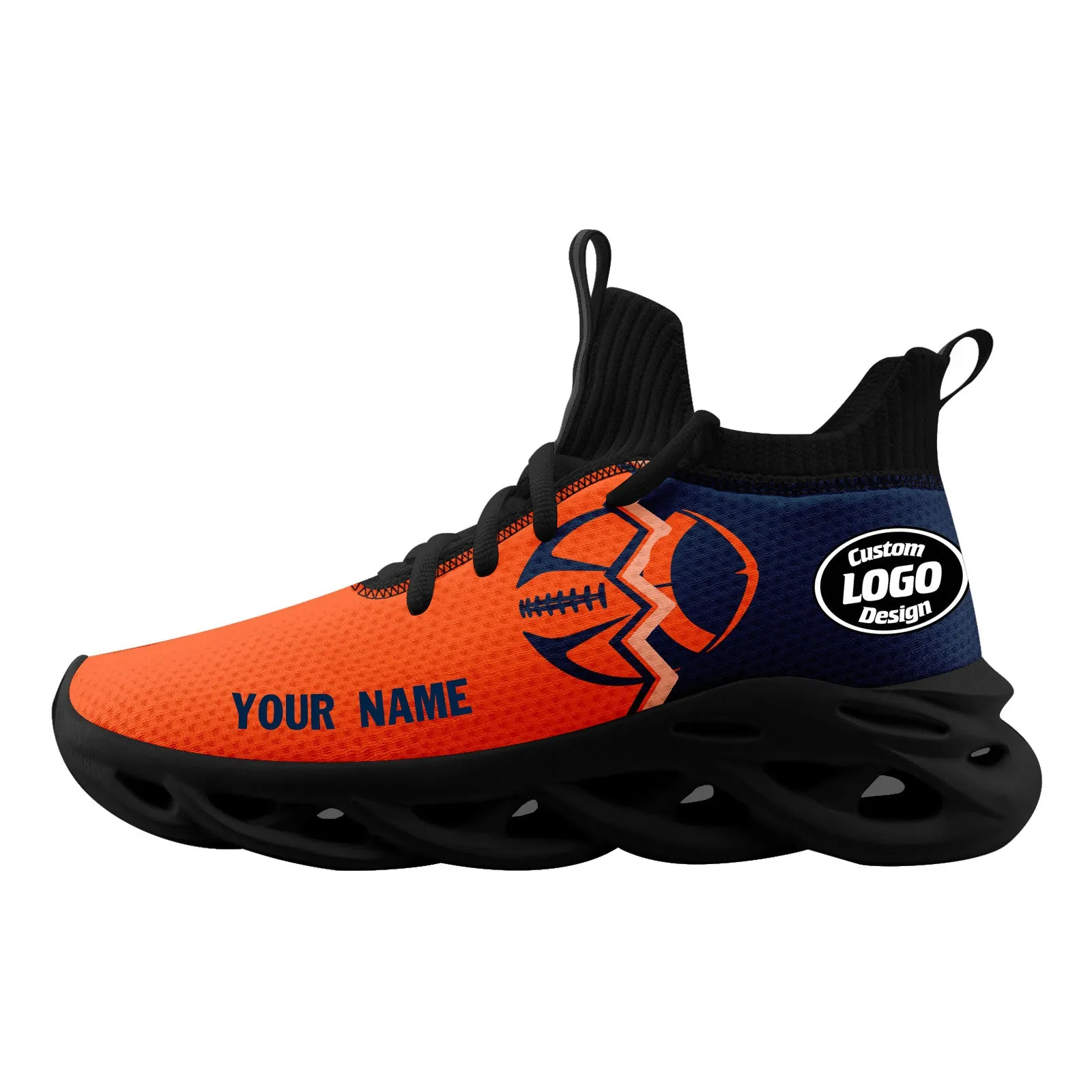 Custom Blue Orange Colorado MaxSoul Shoes and Hat Combo Offer Personalized Combo ZH-D028017-21