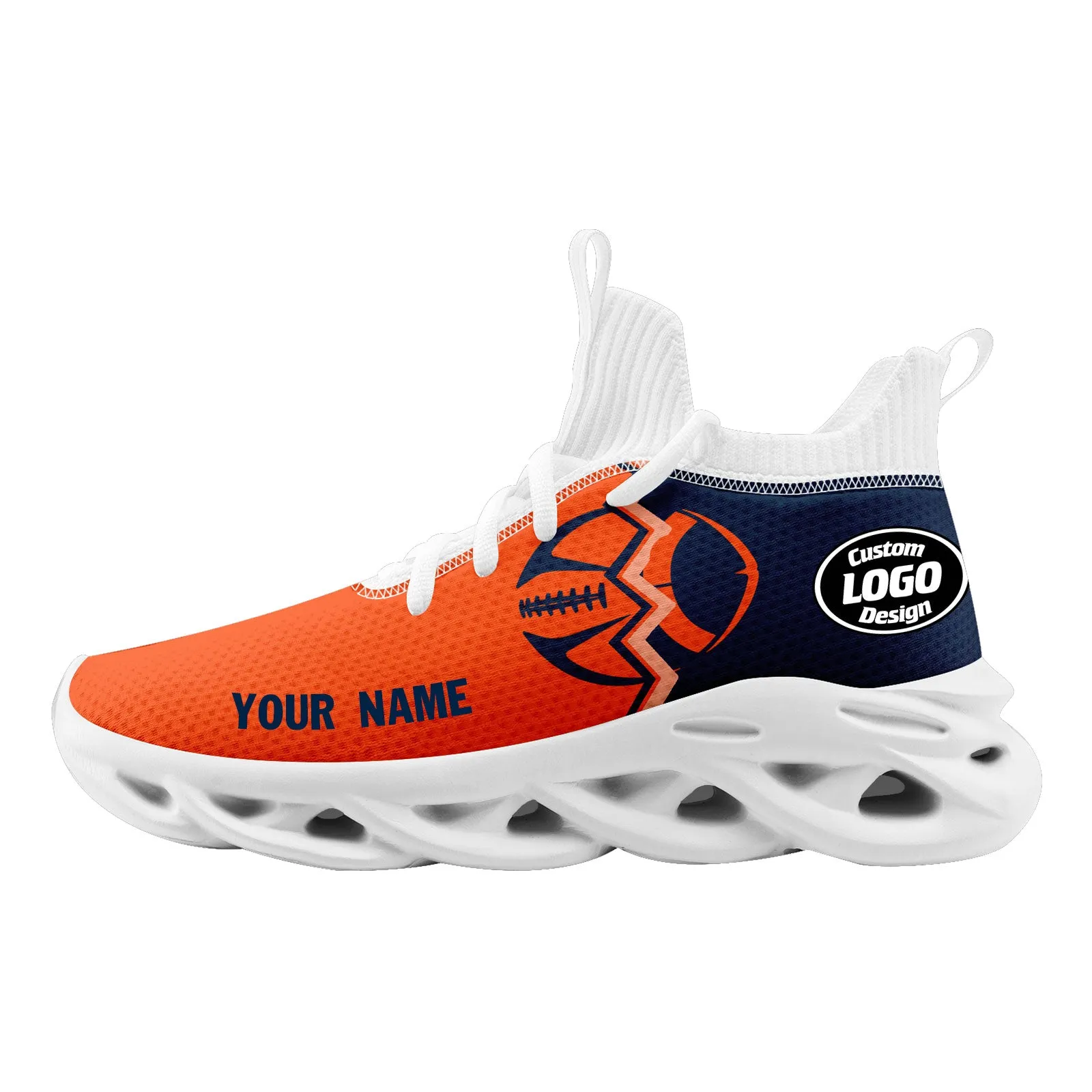 Custom Blue Orange Colorado MaxSoul Shoes and Hat Combo Offer Personalized Combo ZH-D028017-21