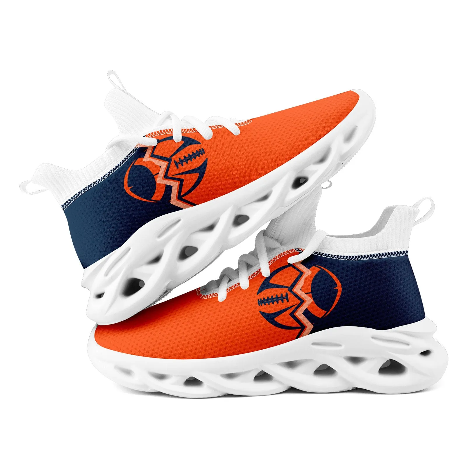 Custom Blue Orange Colorado MaxSoul Shoes and Hat Combo Offer Personalized Combo ZH-D028017-21