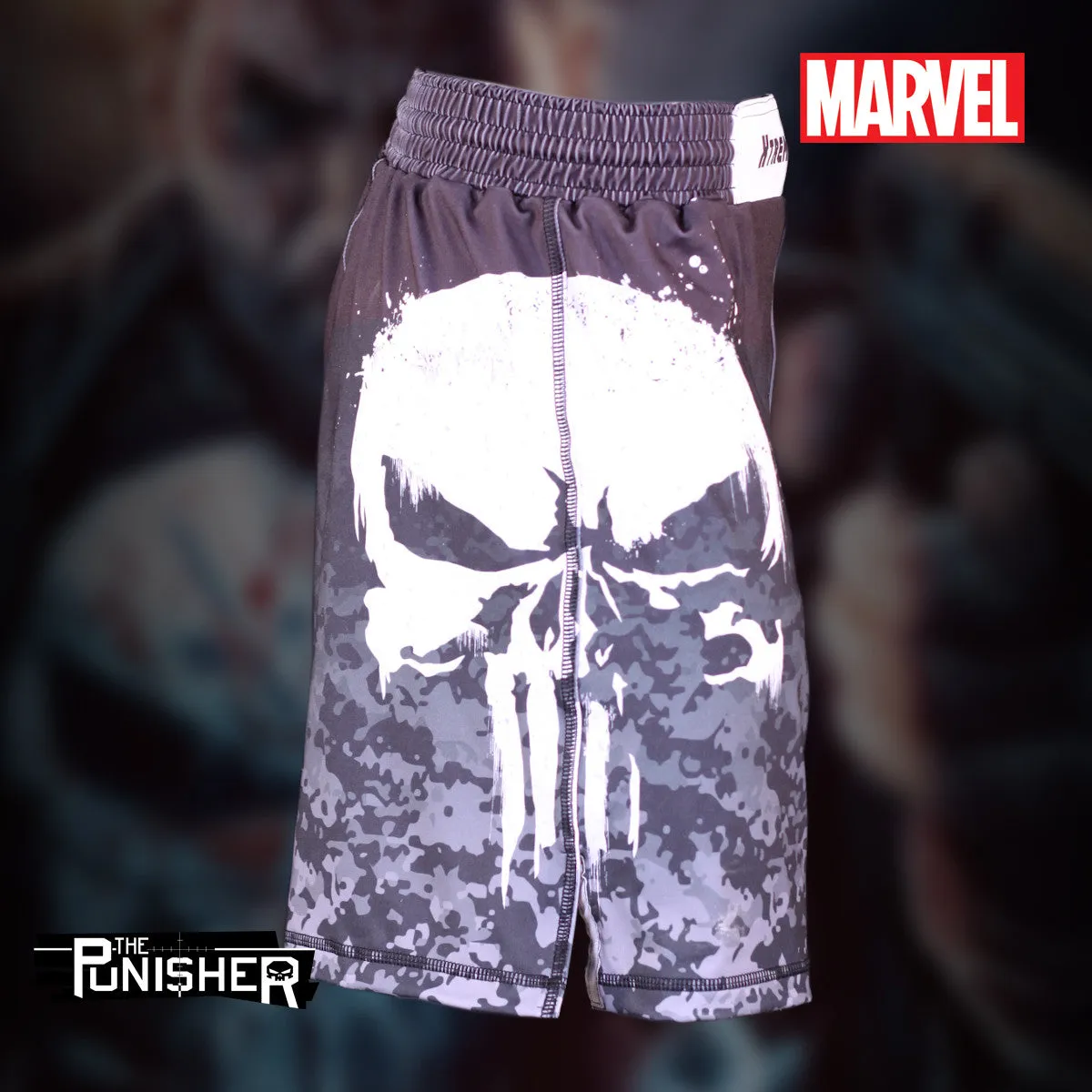 Custom Marvel Sublimated Punisher Sport Shorts