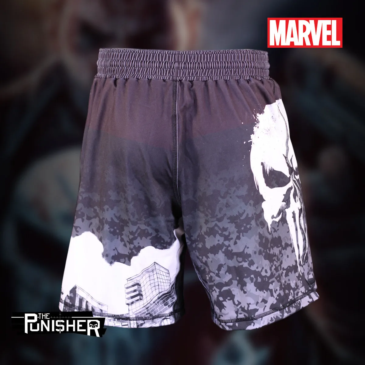 Custom Marvel Sublimated Punisher Sport Shorts