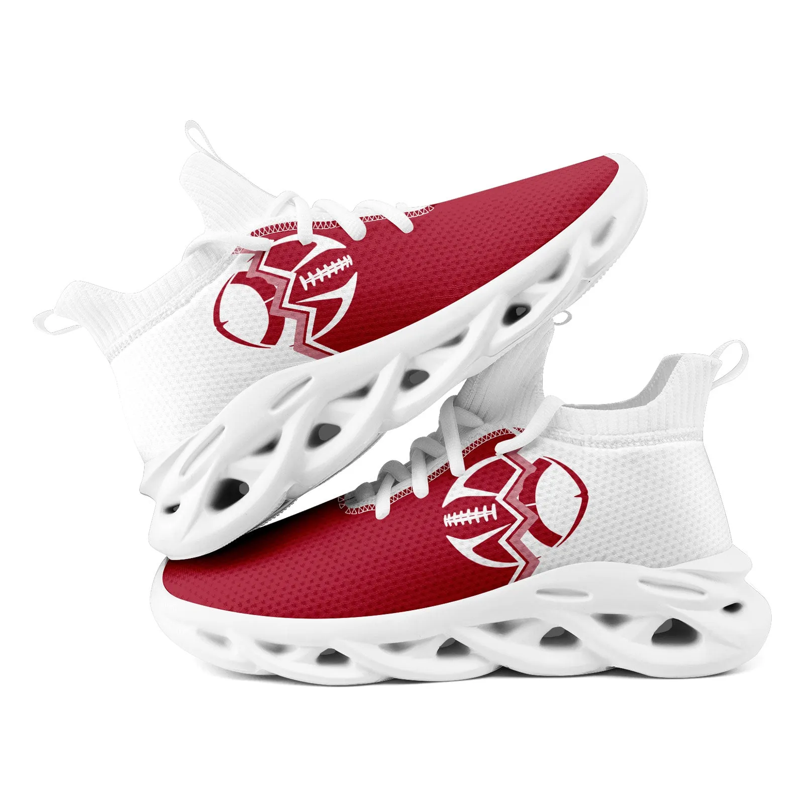 Custom White Red New York MaxSoul Shoes and Hat Combo Offer Personalized Combo ZH-D028017-11