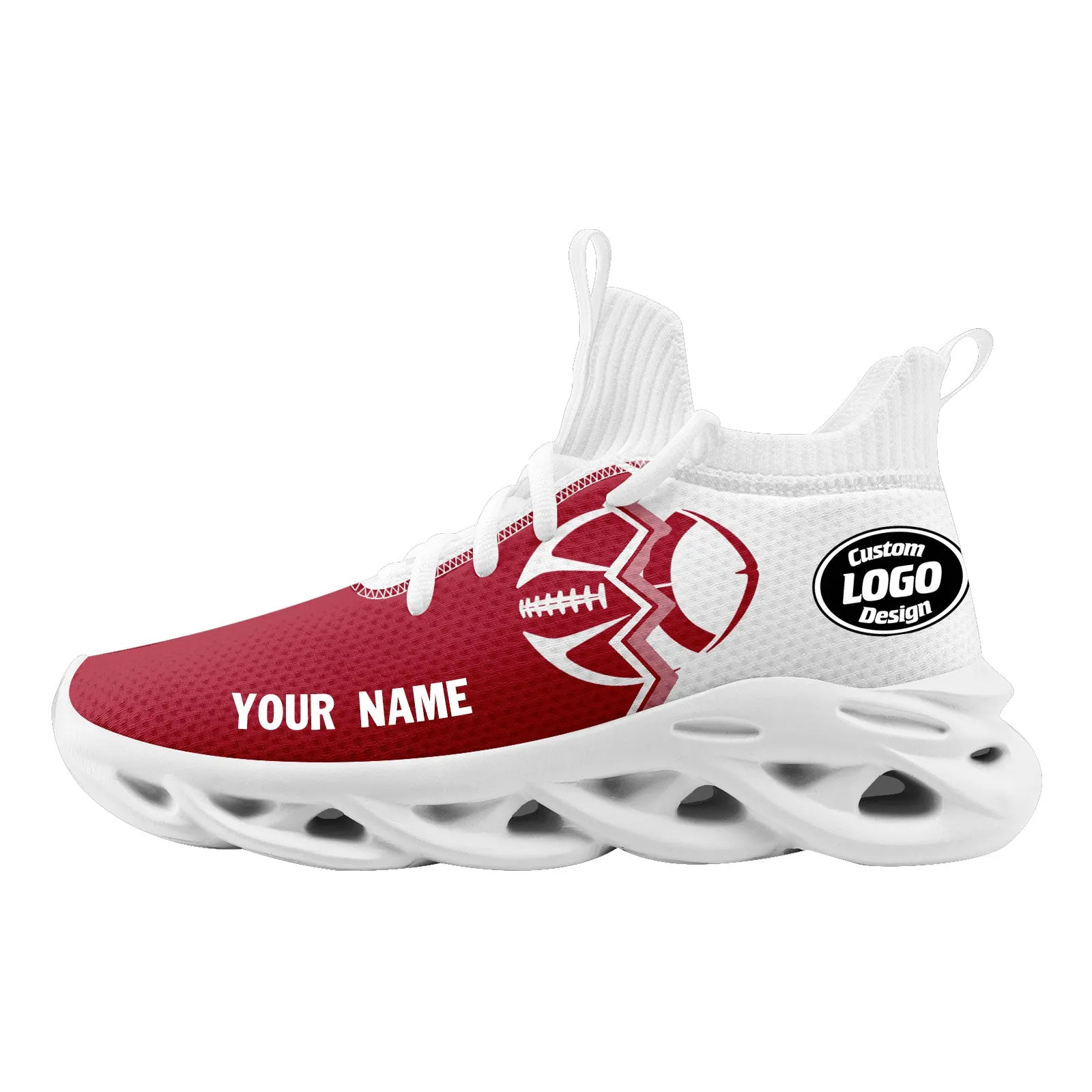 Custom White Red New York MaxSoul Shoes and Hat Combo Offer Personalized Combo ZH-D028017-11