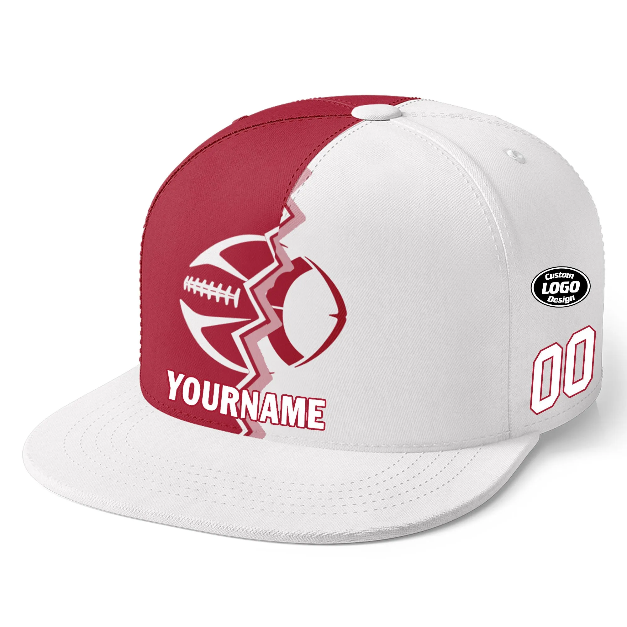 Custom White Red New York MaxSoul Shoes and Hat Combo Offer Personalized Combo ZH-D028017-11