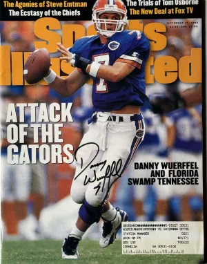 Danny Wuerffel Signed Sports Illustrated 11/25/1995 Issue Black Ink (JSA)