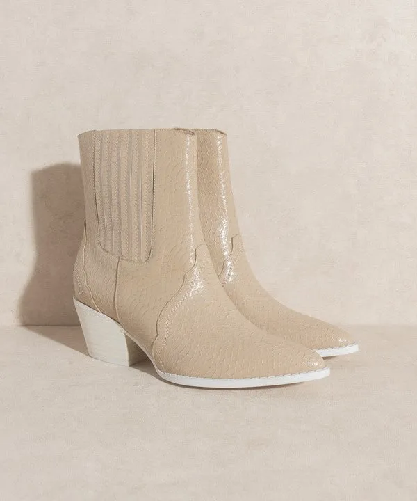 Dawn - Paneled Western Bootie