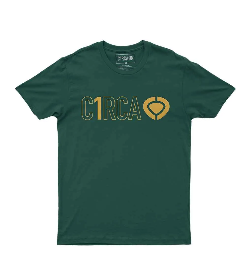 DIN ICON TRACK T-Shirt - Glazed Green/Gold