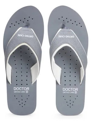 DOCTOR EXTRA SOFT Chappal Care Orthopaedic and Diabetic Comfort Doctor Flip-Flop and House Slipper's for Women's OR-D-18-GREY-6 UK