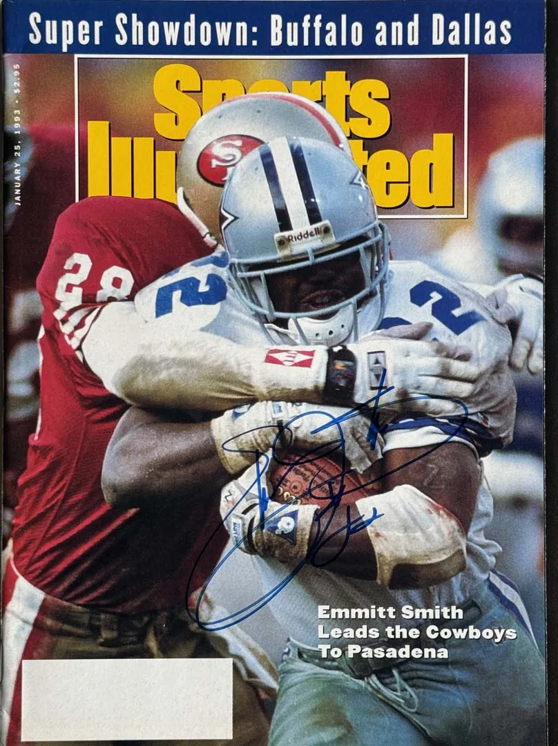 Emmitt Smith Signed Sports Illustrated 1/25/1993 Issue (JSA)