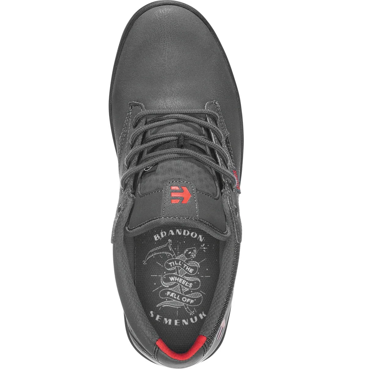 Etnies Shoes Jameson Mid Crank Brandon Semenuk - Grey/Black/Red