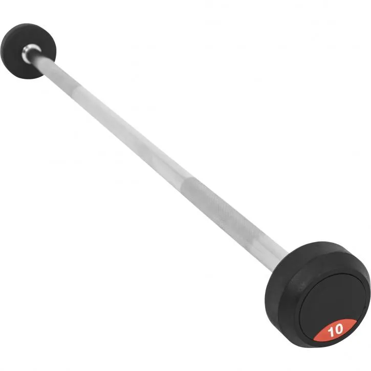 Fixed Rubber Barbell 10KG