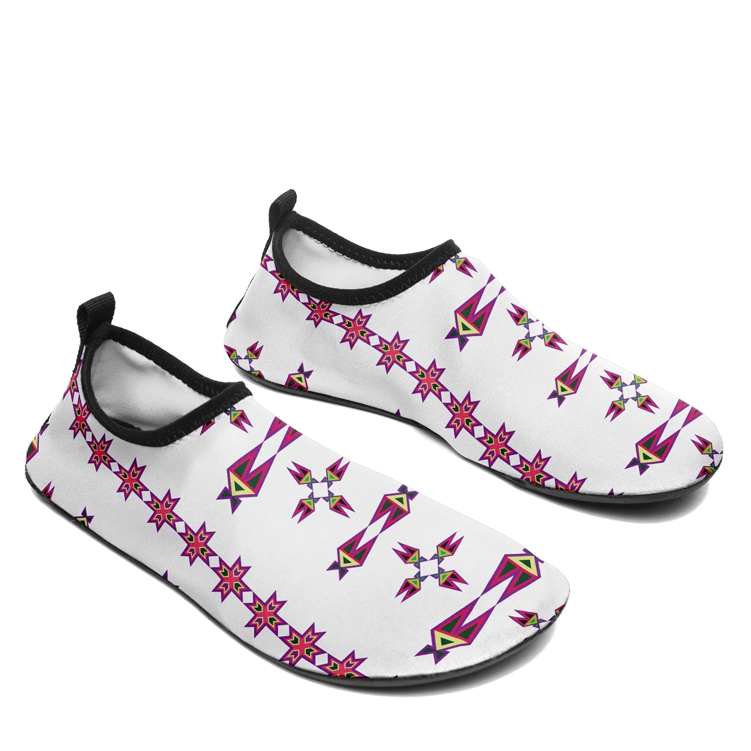 Four Directions Lodge Flurry Kid's Sockamoccs Slip On Shoes