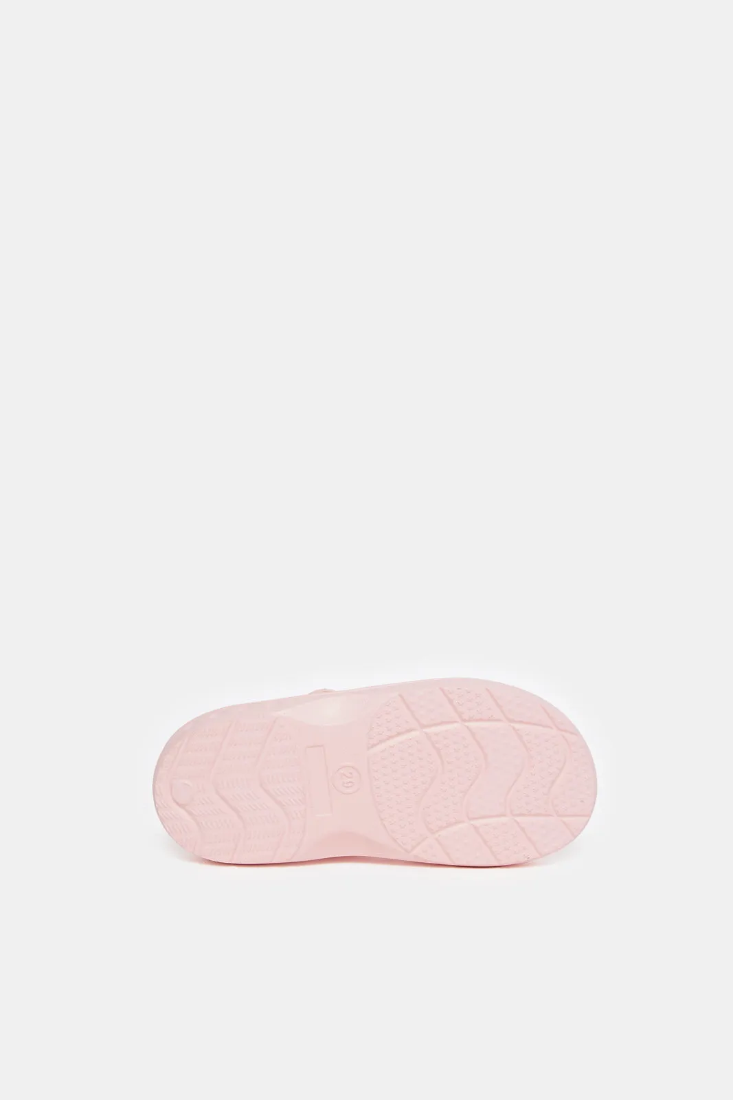 Girls Pink Plain Patch Slide