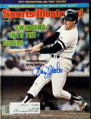 Graig Nettles Signed Sports Illustrated 10/26/1981 Issue (JSA)