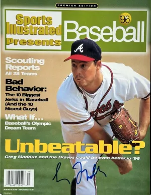 Greg Maddux Signed Sports Illustrated 1996 Premier Edition Issue (JSA)