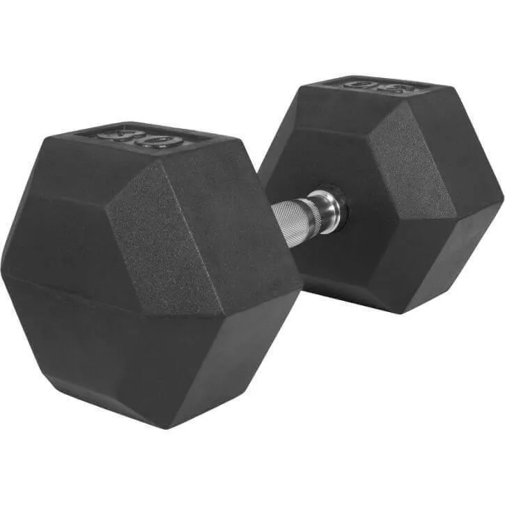 Hex Rubber Dumbbell 30KG